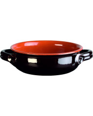CASSERUOLA 2 MANICI CM. 12 TERRA SINGOLO